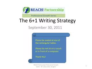 The 6+1 Writing Strategy