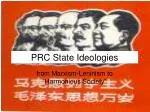 PRC State Ideologies - slide 1