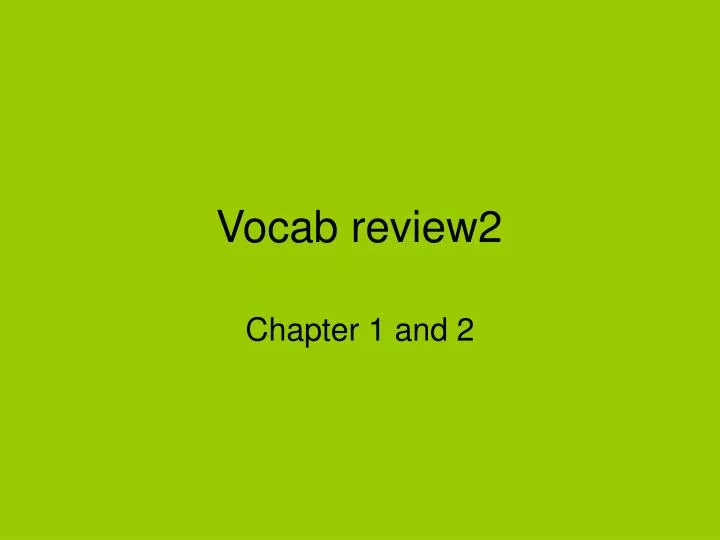 vocab review2