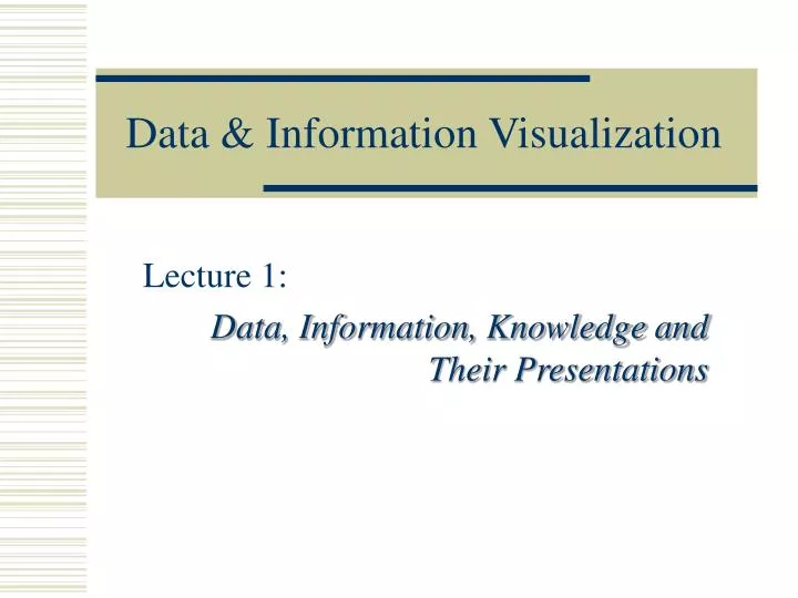 data information visualization
