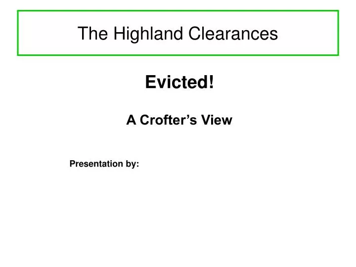 the highland clearances