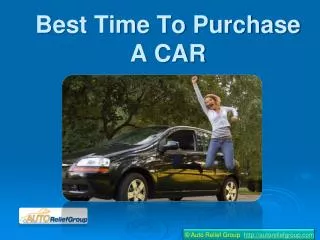 Best Time To Purchase A CAR