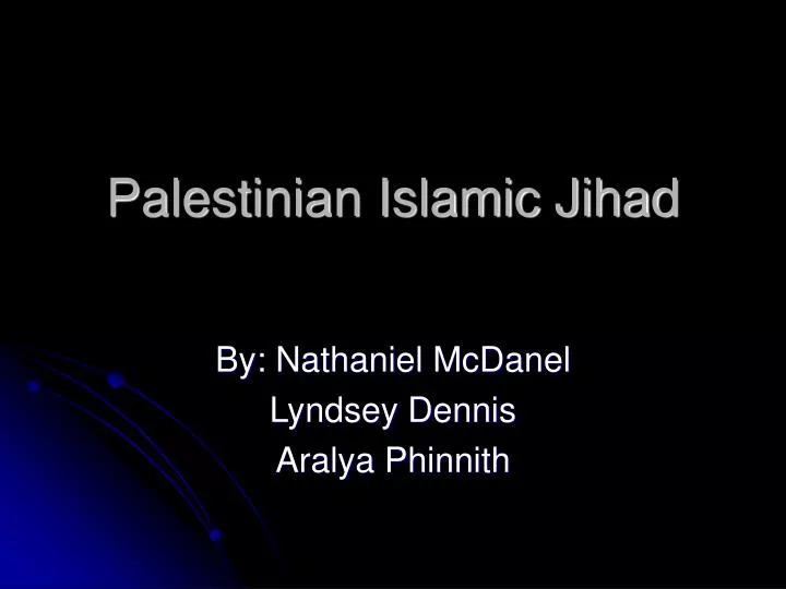 palestinian islamic jihad