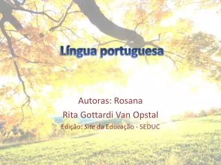 l ngua portuguesa