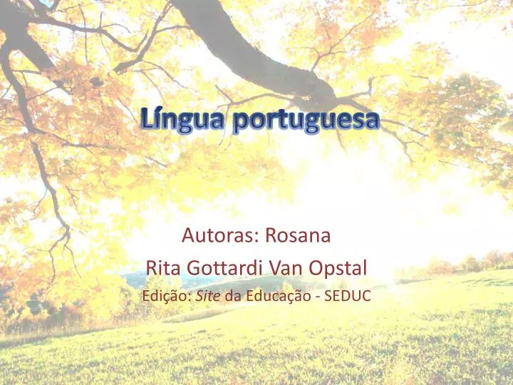 l ngua portuguesa