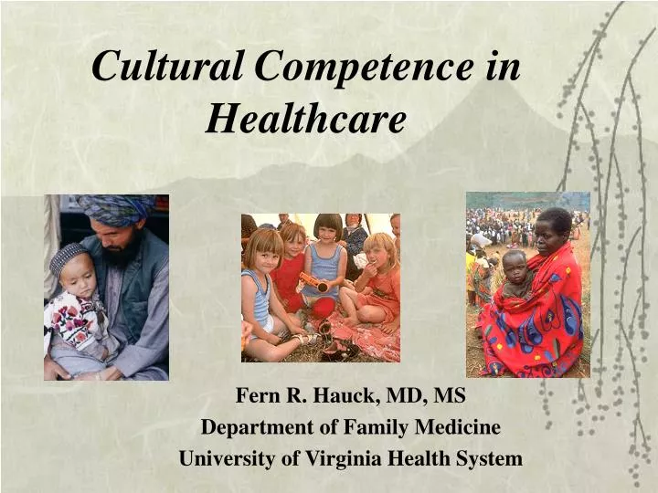 cultural competence in healthcare