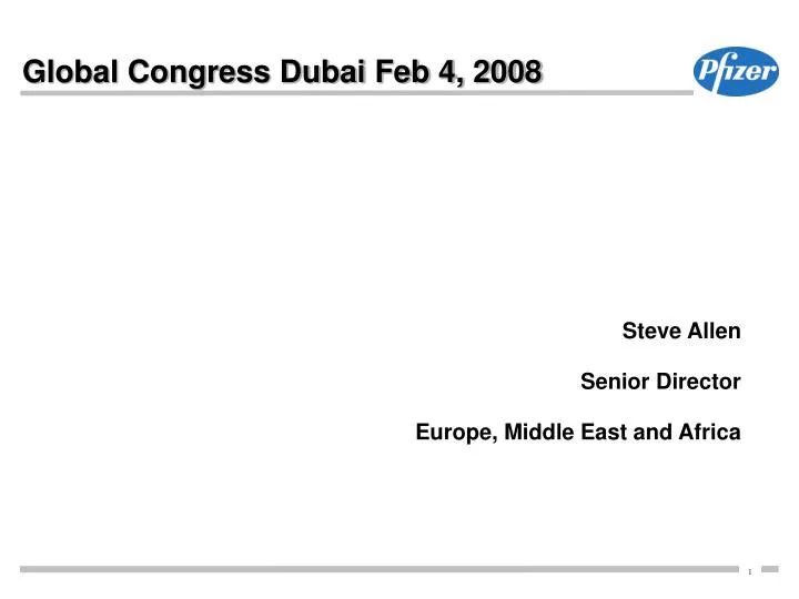 global congress dubai feb 4 2008