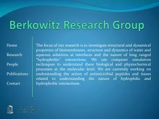 Berkowitz Research Group