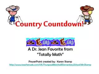 Country Countdown!