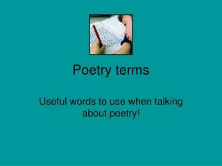 Poetry terms