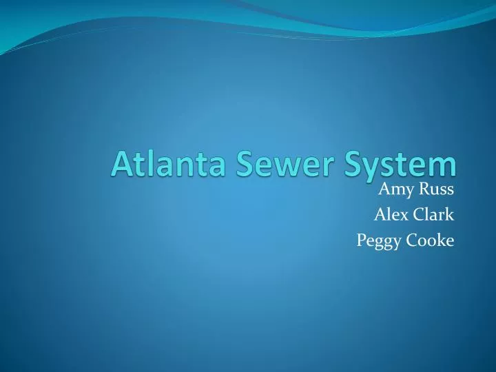 atlanta sewer system