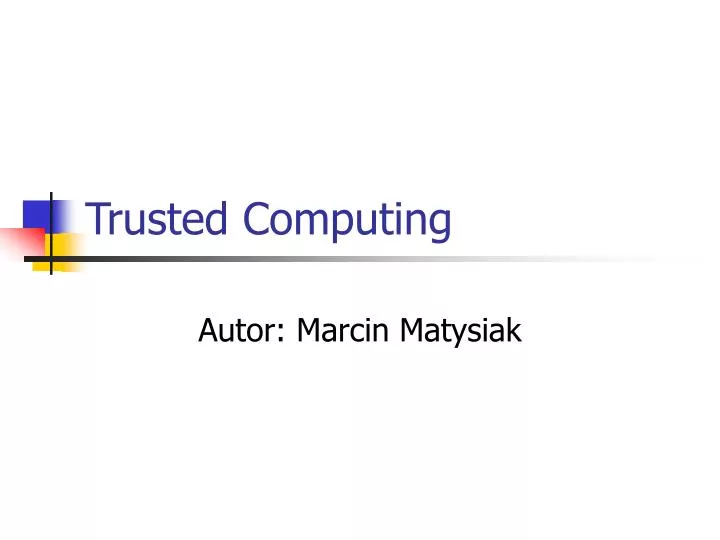 trusted computing