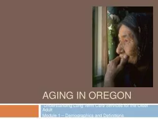 Aging in Oregon