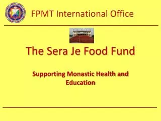 The Sera Je Food Fund