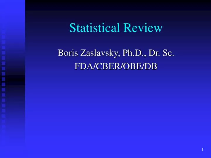 statistical review