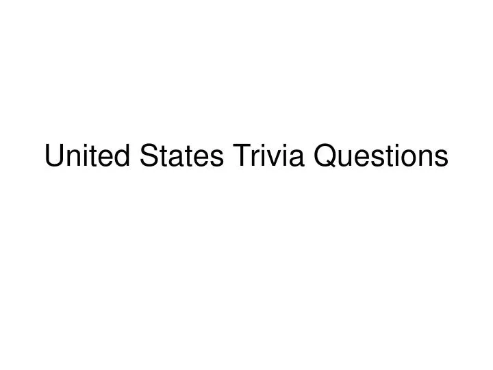 united states trivia questions