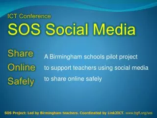 ICT Conference SOS Social Media Share Online Safely