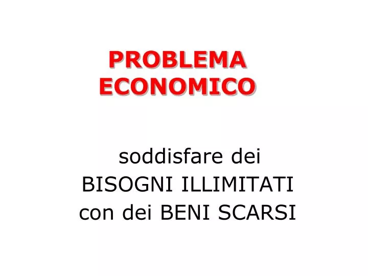 problema economico