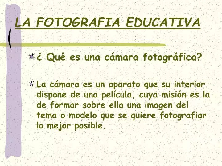 la fotografia educativa