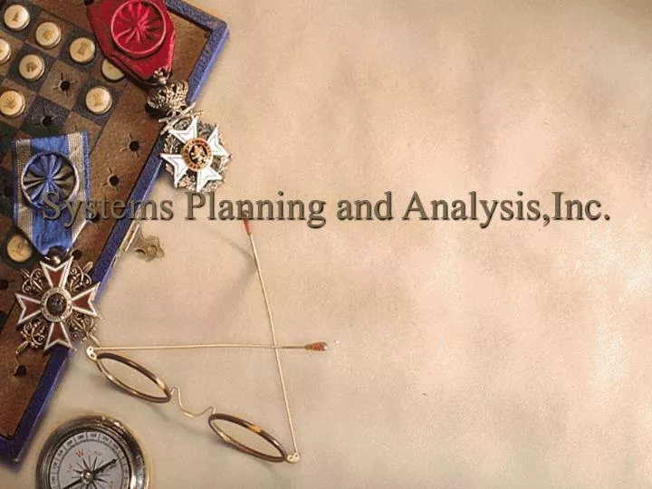 systems planning and analysis inc
