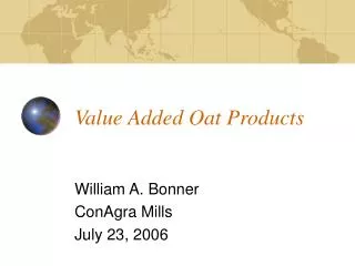 value added oat products