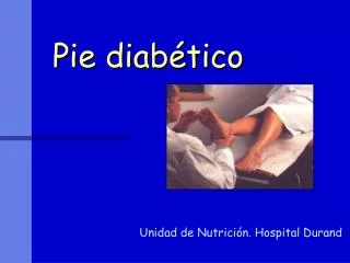 pie diab tico