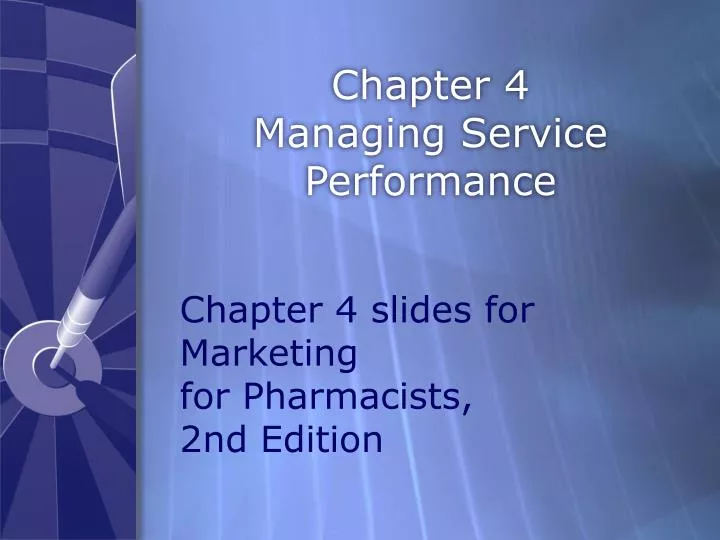 chapter 4 managing service performance