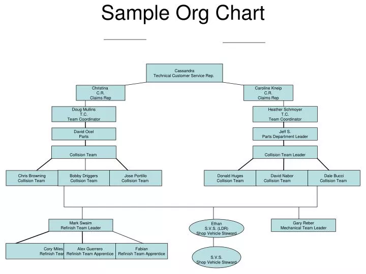 sample org chart