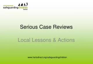Serious Case Reviews