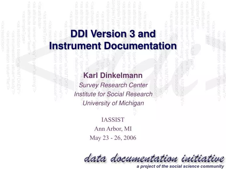 ddi version 3 and instrument documentation