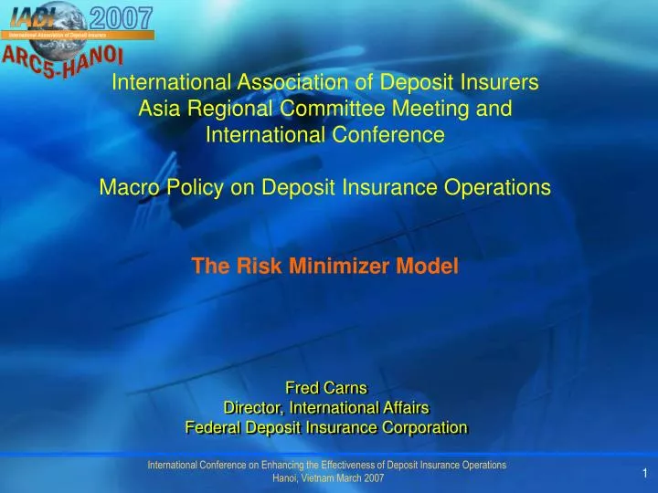 fred carns director international affairs federal deposit insurance corporation