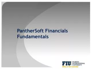 PantherSoft Financials Fundamentals