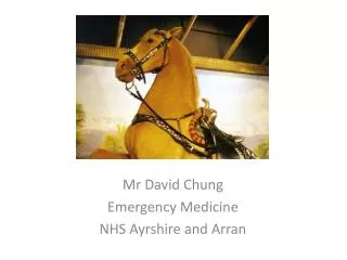 Mr David Chung Emergency Medicine NHS Ayrshire and Arran