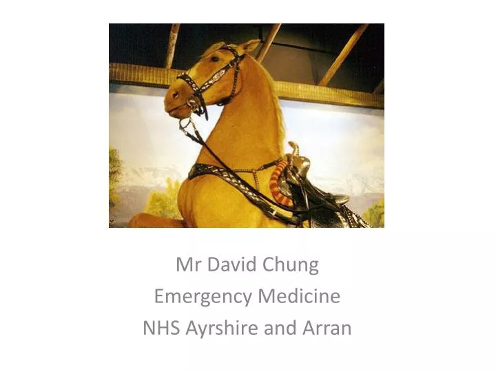 mr david chung emergency medicine nhs ayrshire and arran