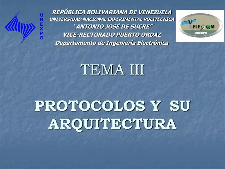 tema iii protocolos y su arquitectura