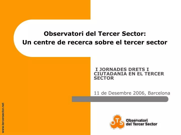 observatori del tercer sector un centre de recerca sobre el tercer sector