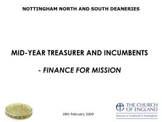 MID-YEAR TREASURER AND INCUMBENTS - FINANCE FOR MISSION
