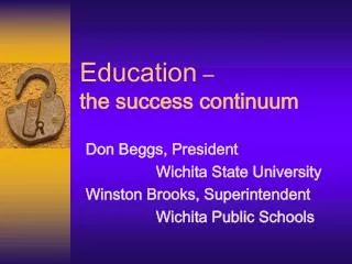 Education – the success continuum