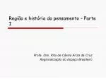 Região e história do pensamento – Parte I - slide 1