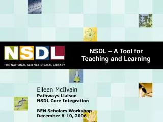 NSDL – A Tool for Teaching and Learning
