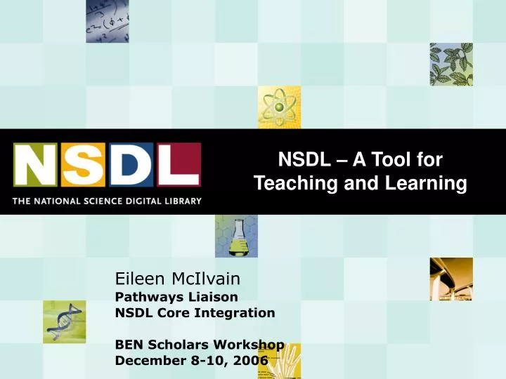 nsdl a tool for teaching and learning