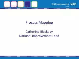 Process Mapping Catherine Blackaby National Improvement Lead