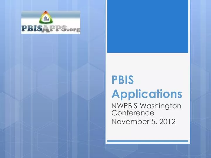 pbis applications