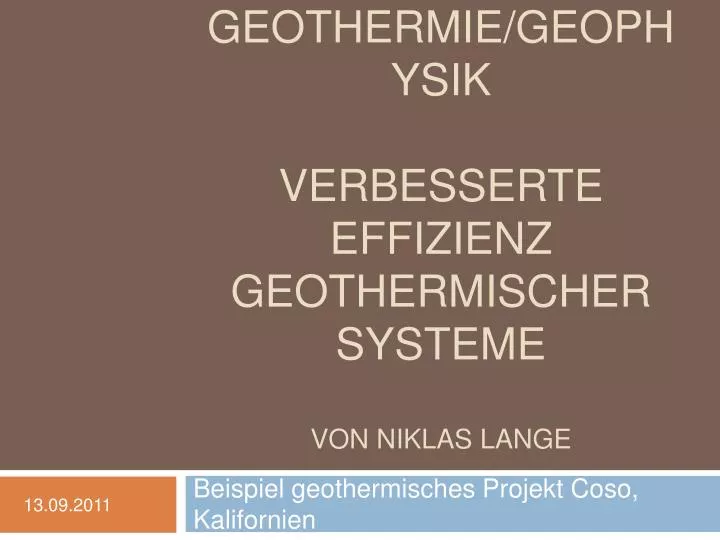 pr sentation geothermie geophysik verbesserte effizienz geothermischer systeme von niklas lange