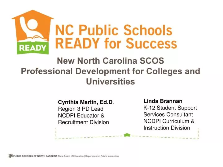 new north carolina scos professional development for colleges and universities