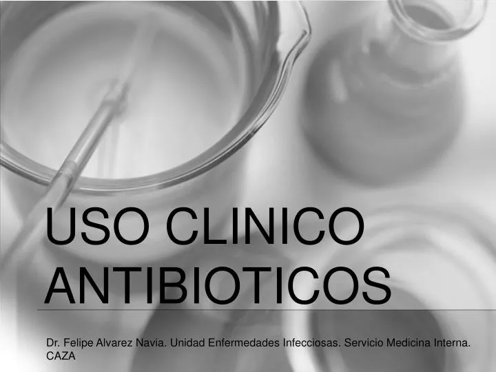 uso clinico antibioticos