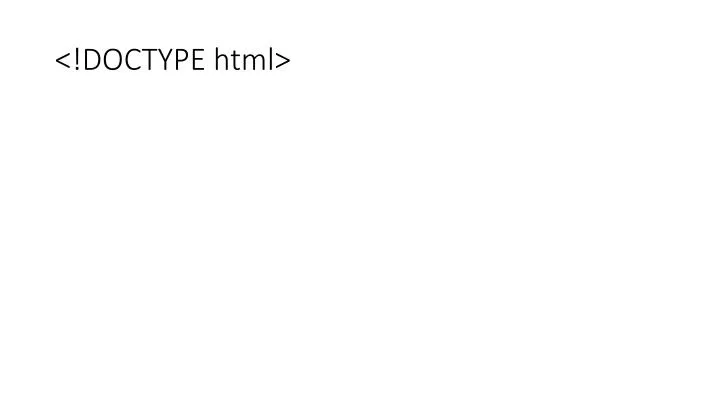 doctype html