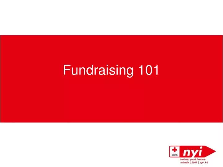 fundraising 101