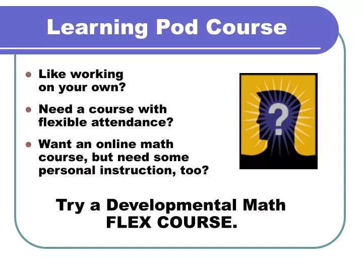 learning pod course