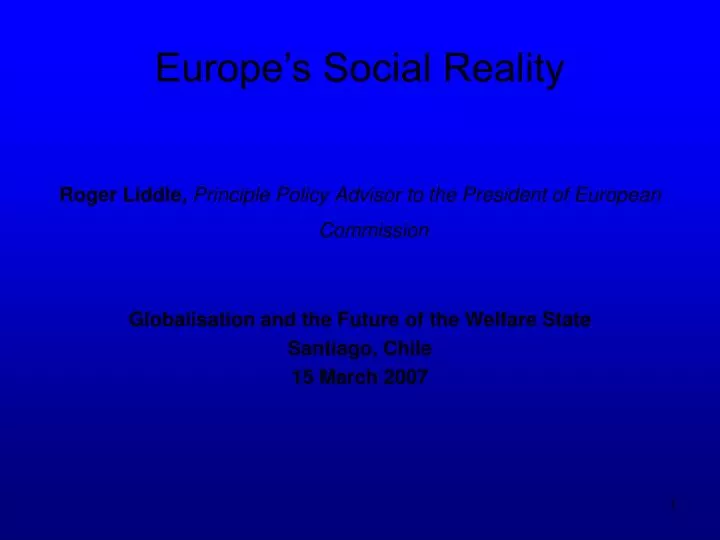 europe s social reality